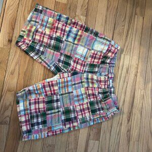 Aerie Madras Plaid Bermuda Shorts